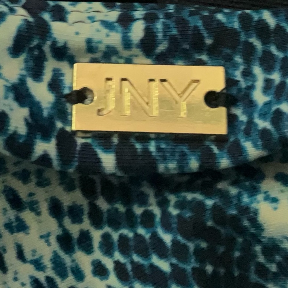 LAST CHANCE!!! ✅ 2 FOR $20!!! NWT Jones NY Blue Mood Snakeskin Halter Tie One - Picture 11 of 15